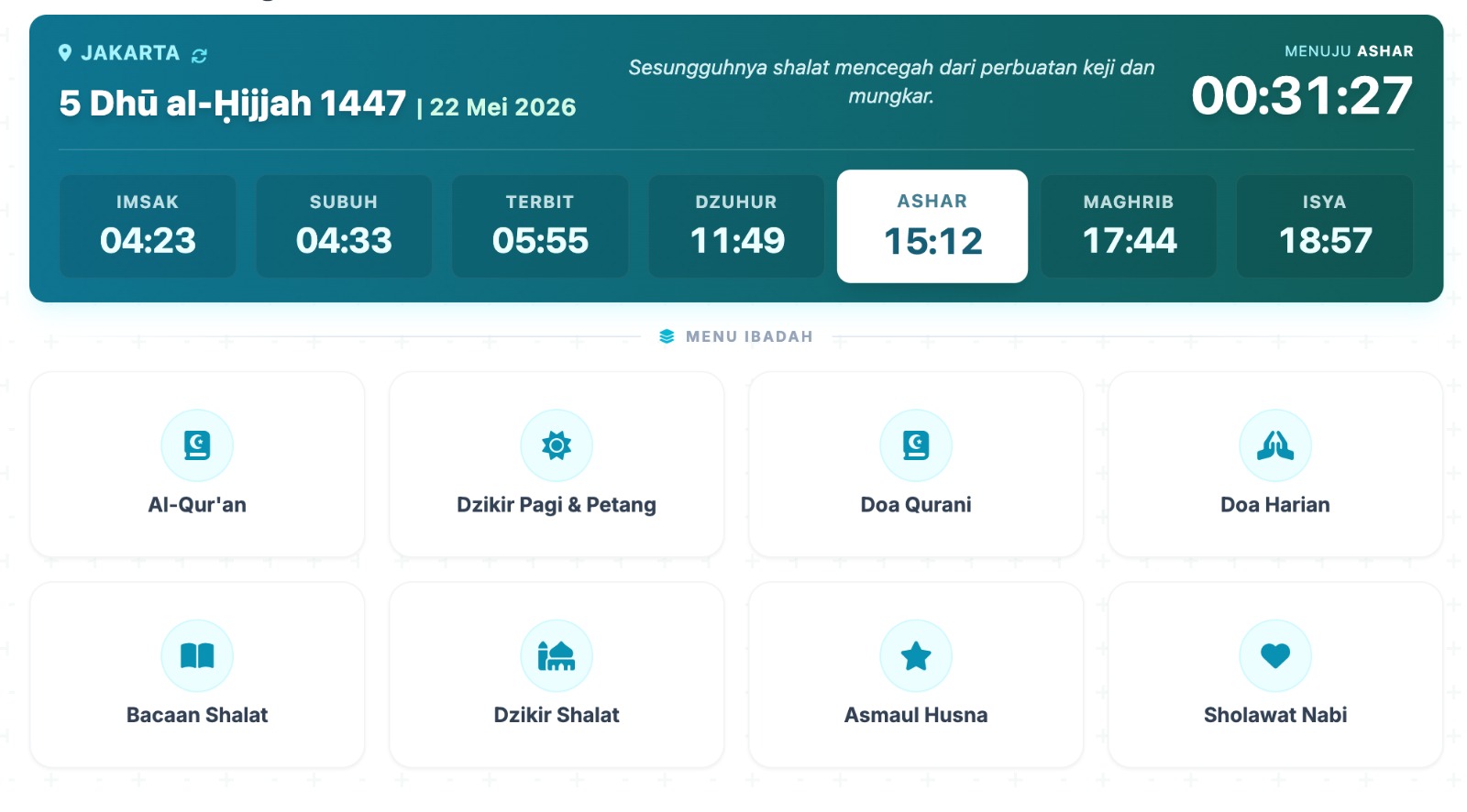 Dzikr – Aplikasi Sederhana Al Quran, Dzikir, Doa Harian, dan Khutbah Jumat 